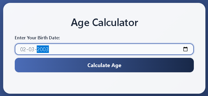 Age Calculator