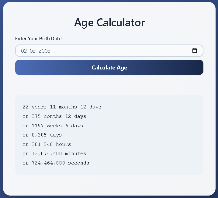 Age Calculator
